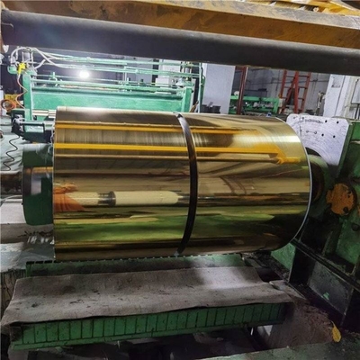 Van de het Roestvrije staalrol van ASTM beëindigt de A240 Koudgewalste Gouden Spiegel 304 SS 1219mm